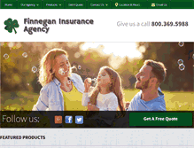 Tablet Screenshot of finneganinsuranceagency.com